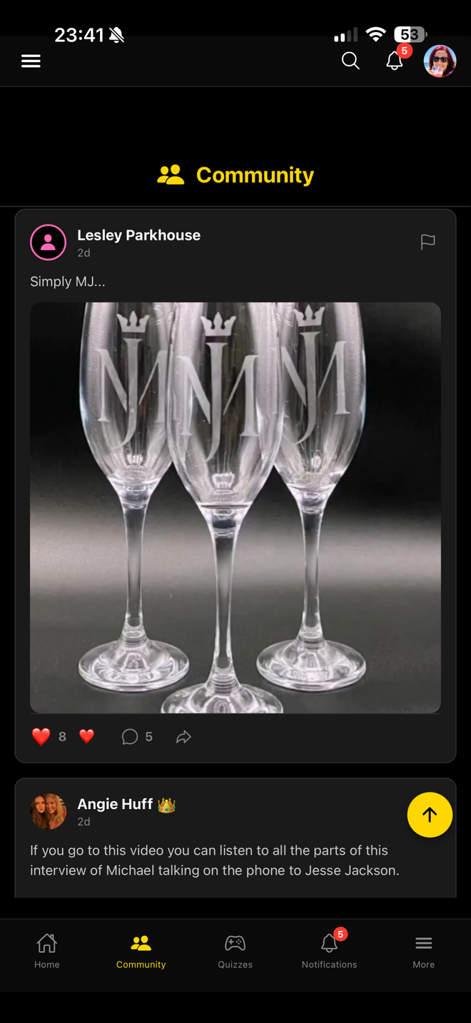 PopCrown Michael Jackson memorabilia collectors - MJ wine glasses fan collection King of Pop merchandise vintage collectibles