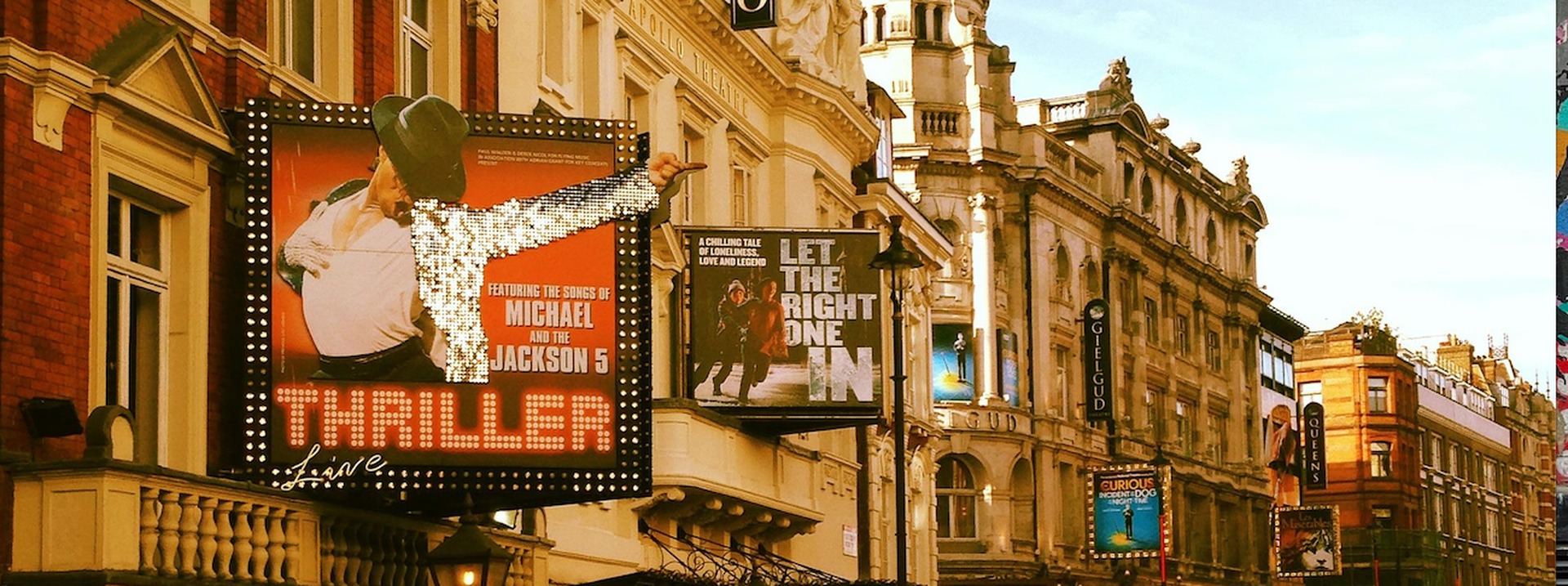 Thriller Live musical London West End Lyric Theatre Shaftesbury Avenue - Michael Jackson tribute show billboard featuring songs of MJ King of Pop and The Jackson 5 including Thriller Beat It Billie Jean Smooth Criminal Bad I Want You Back ABC Ill Be There Can You Feel It - iconic theatre district venue celebrating the greatest entertainer of all time - fan events and MJ tribute concerts worldwide