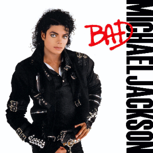 Bad - Michael Jackson album cover 1987 - King of Pop discography - MJ music